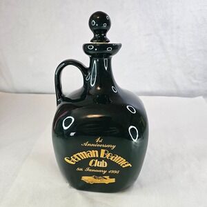 Vintage German Beamer First‎ Club Germany Ceramic by Wade Decanter Bottle